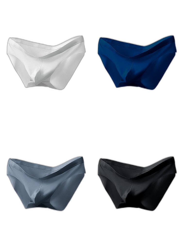 4 Pack Men's Seamlessess Thin Pouch Bikini