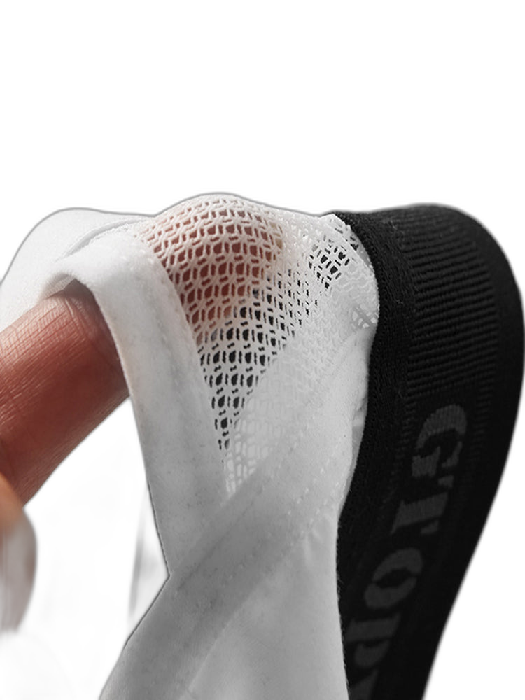 2 Pack Men's Low-Rise Ice Silk Breathable Mesh Jockstrap