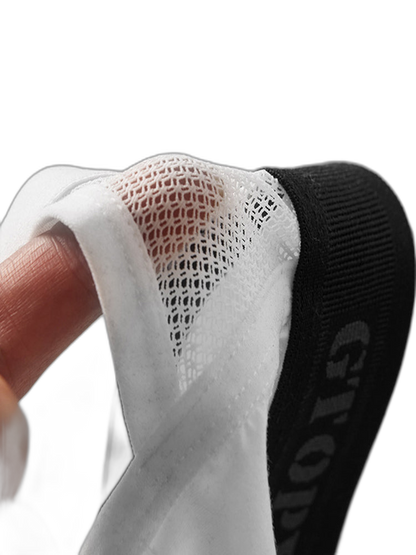 2 Pack Men's Low-Rise Ice Silk Breathable Mesh Jockstrap