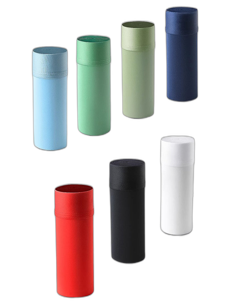 3 Pack Men's Ultra-thin Ice Silk Seamless Solid Trunks