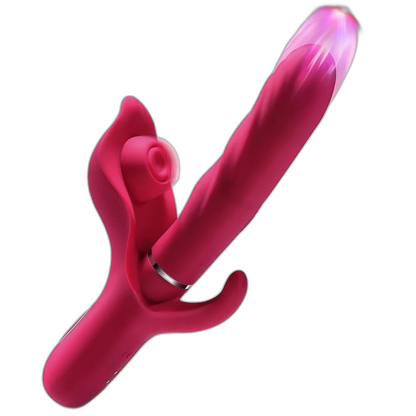 Aria - 3-in-1 Thrusting Dildo Vibrator - G-Spot, Clitoral & Anal Pleasure