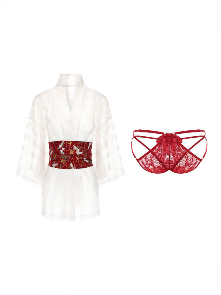 Sexy Kimono Role-Playing Nightgown Set