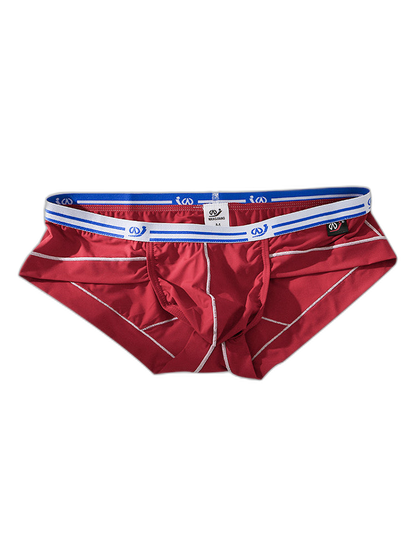 3 Pack Sexy Fashion Ice Silk Solid Color Men's Briefs