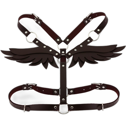 Angel Wings Leather Harness