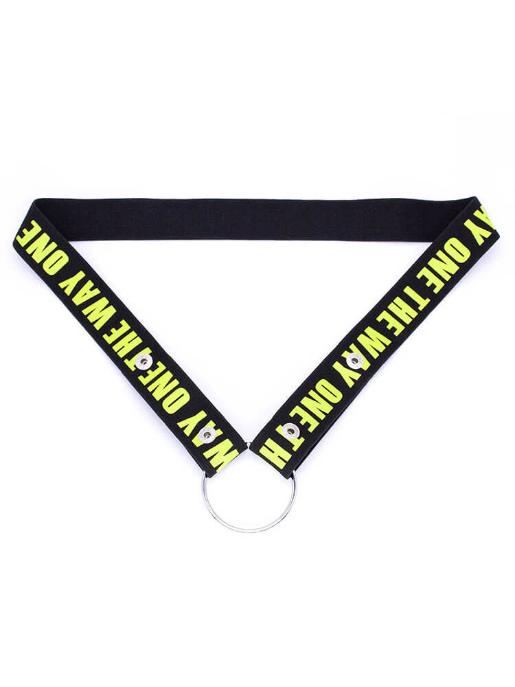Men's Chastity Lock Elastic Auxiliary Belt