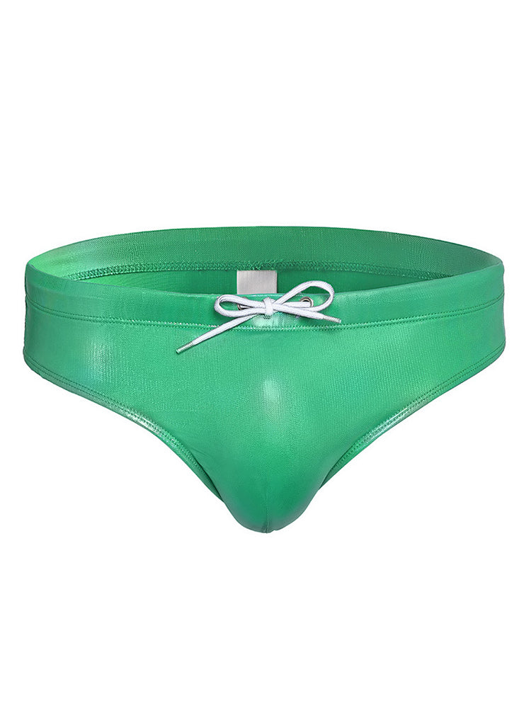 Men's Reflective Laser Cup Swim Briefs