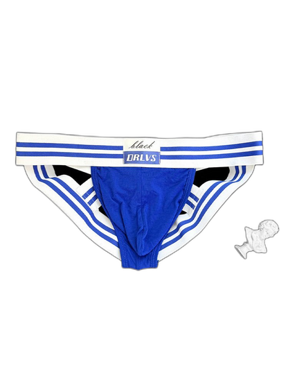 2 Pack Men's Sexy Low-Rise Breathable Trendy Design Lightweight Jockstrap