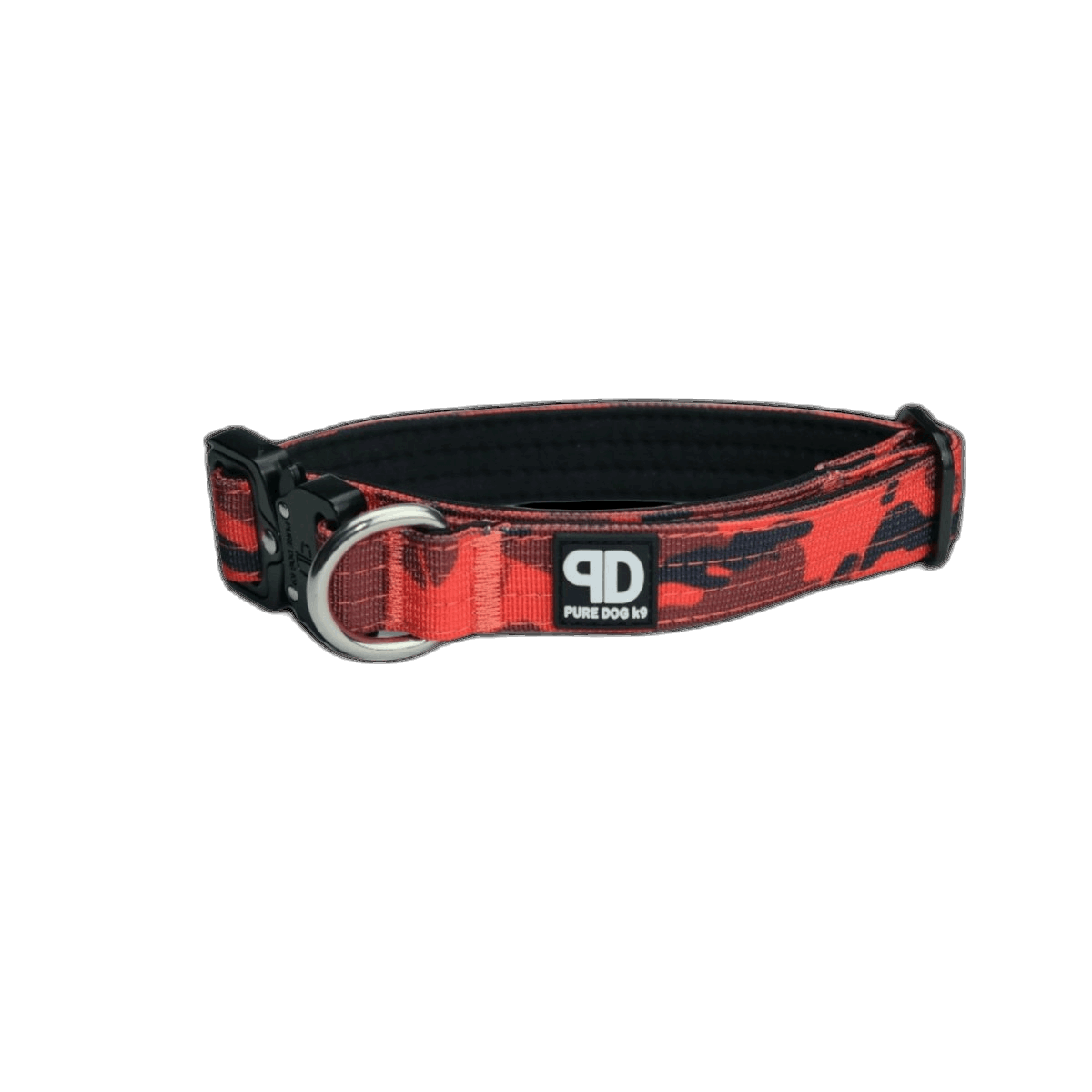 Pure Dog K9 Tactical Collar Red Camo