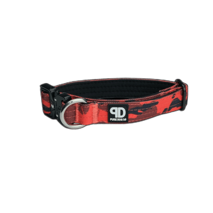 Pure Dog K9 Tactical Collar Red Camo