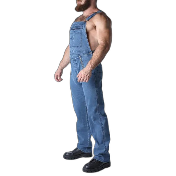 Cell Block 13 Axel Denim Overall | Light Blue