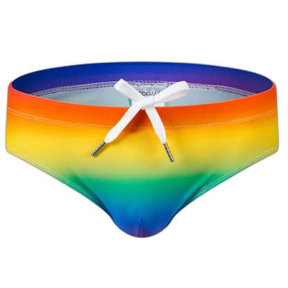 Jockmail Rainbow Push-Up Swim Trunks