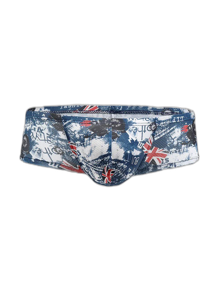 4 Pack Men's U-Pouch Low-Rise Moisture-Wicking Trunks