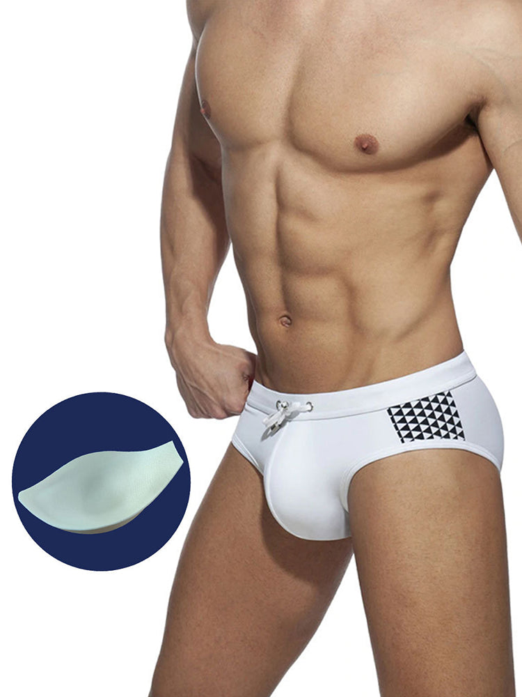 Black and White With Sponge Pad Briefs