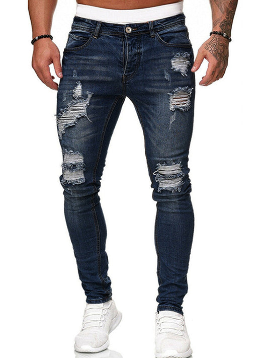 Mens Skinny Ripped Jeans