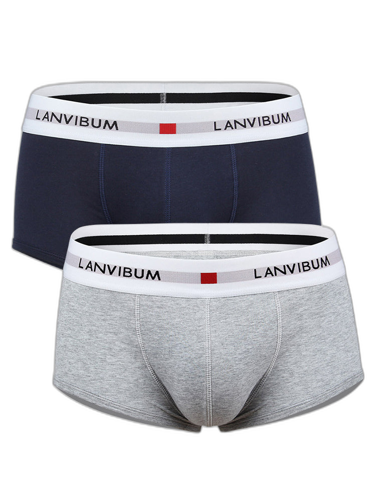 2 Pack Men's Breathable Big Pouch Trunks