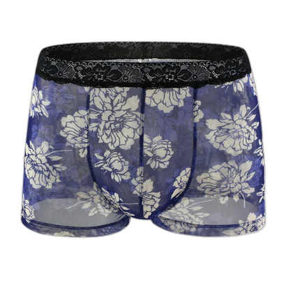 Tight Floral Print Boxer Briefs