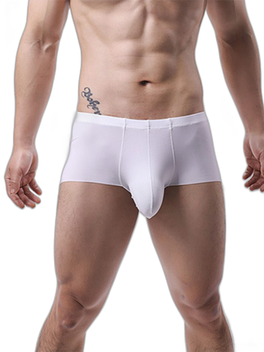 3 Pack Men's Contoured Pouch Seamless Trunks