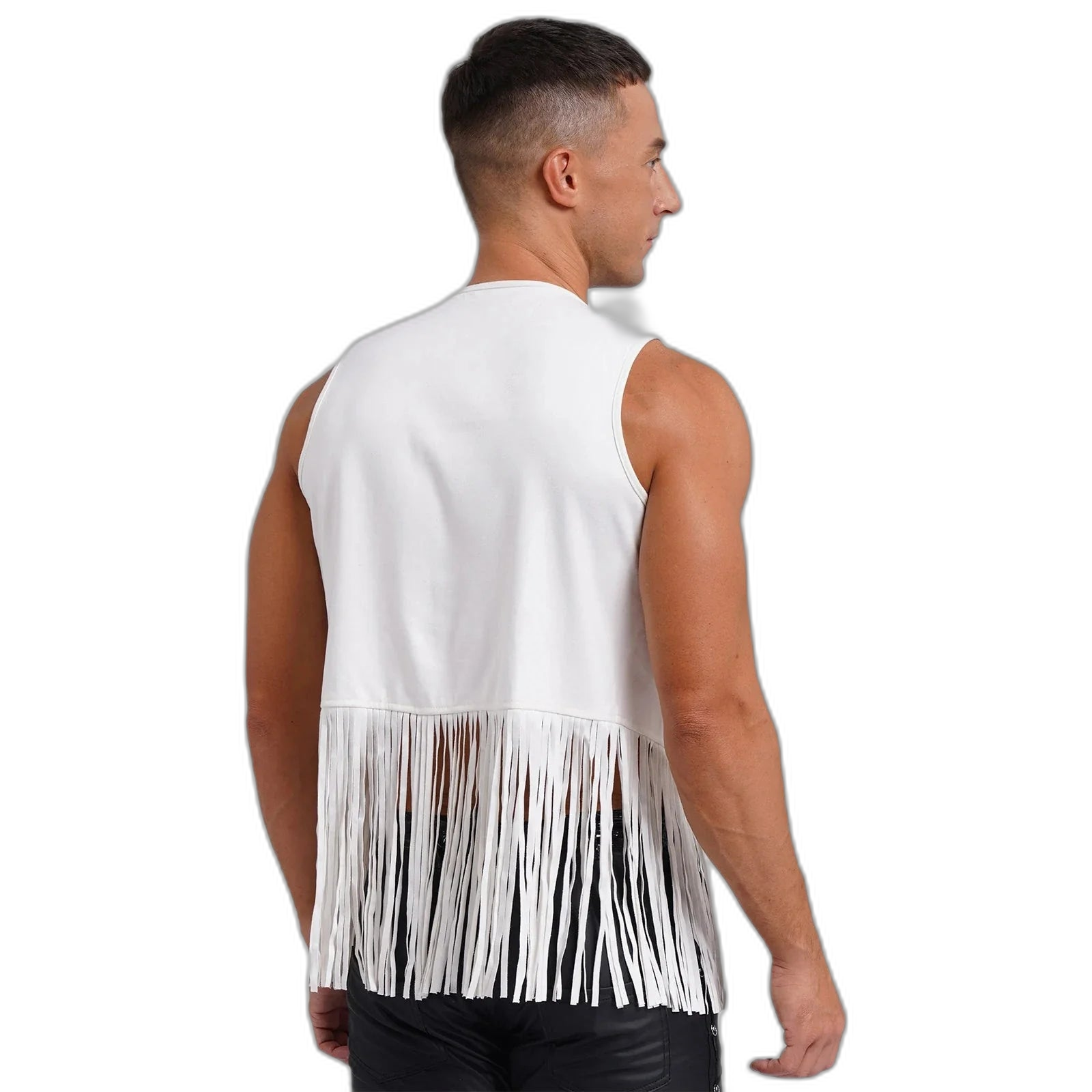 Suede Tassel Western Cowboy Vest