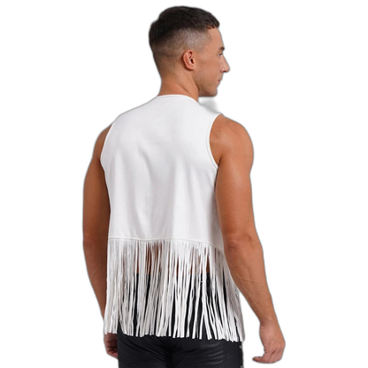 Suede Tassel Western Cowboy Vest