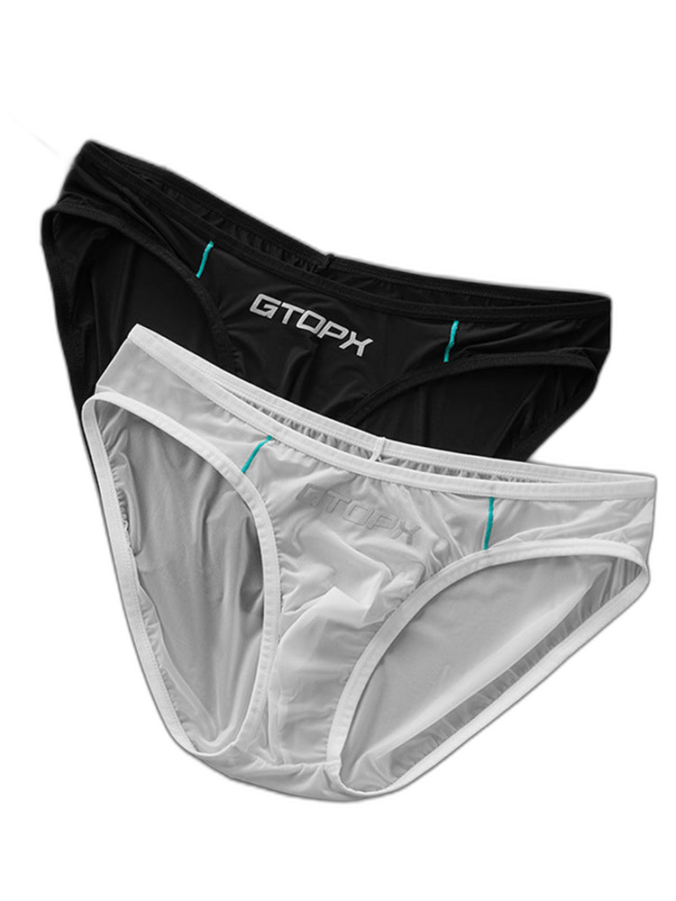 2 Pack Men's Sexy Stretch Sheer Sport Bikini – Lightweight & Breathable