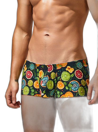 2 Pack Men's Printed Pure Cotton Trunks