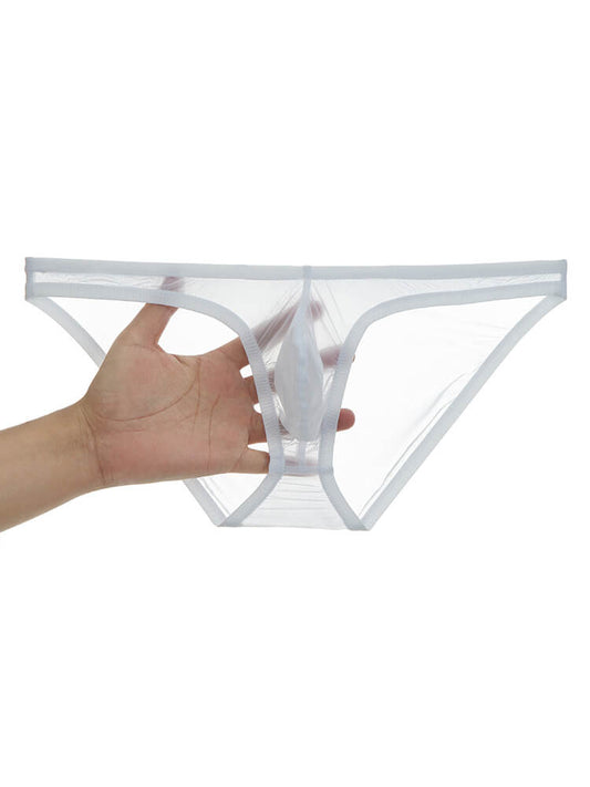 Men's Sexy Quick-Drying Sheer Narrow-Band Briefs