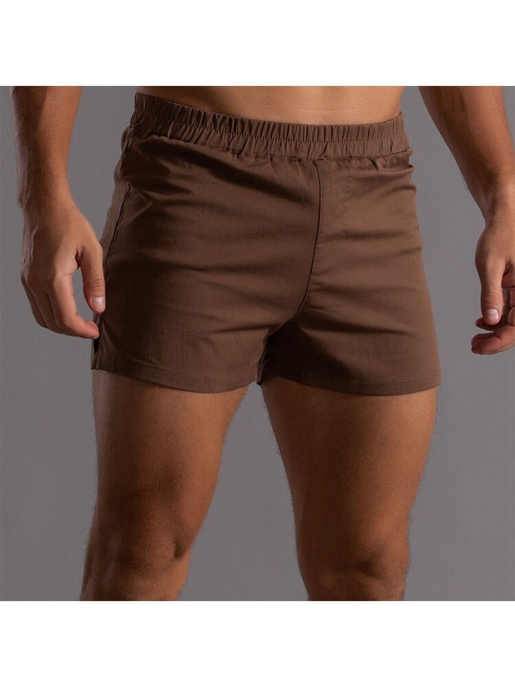 Men's Solid-Color Cotton Lounge Shorts