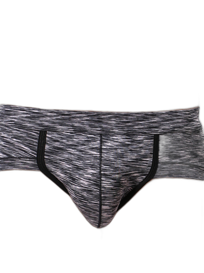 4 Pack Men's Striped U-convex Pouch Briefs
