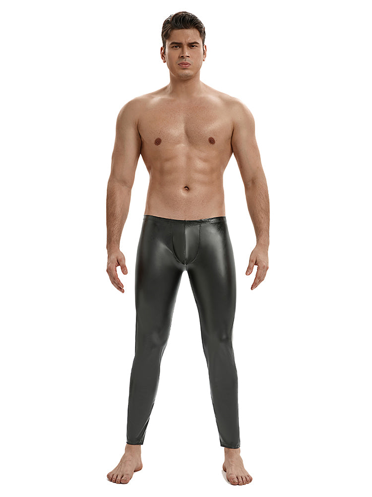 Low Waist Leather Leggings
