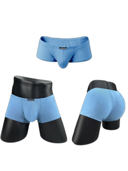 2 Pack Men's Sexy Low-rise Roomy Pouch Trunks
