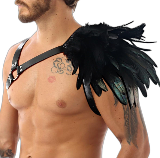 Dark Angel Feather Shoulder Harness