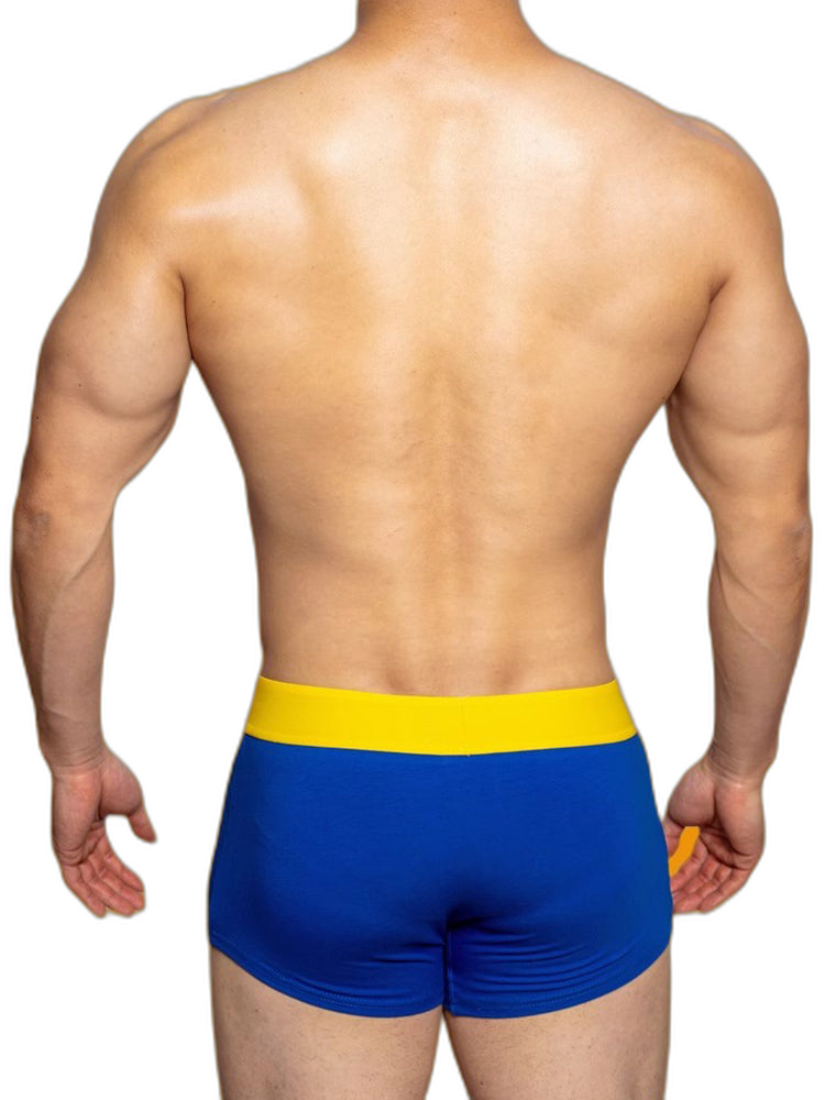 2 Pack Men's Mesh Transparent Open-Cut Cotton Mesh Trunks