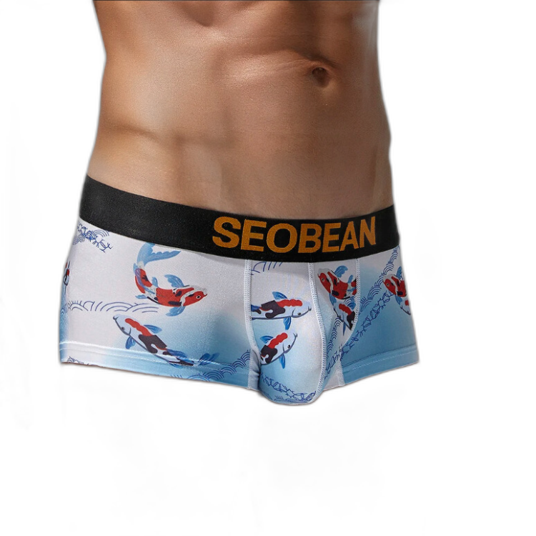 SEOBEAN Festive Fish Boxer Briefs