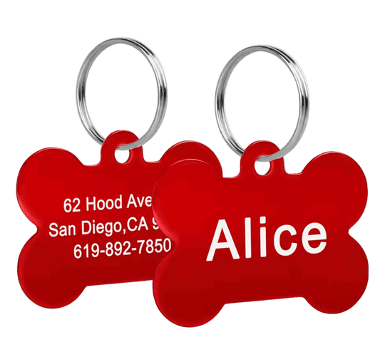 Custom Metal Tag Red