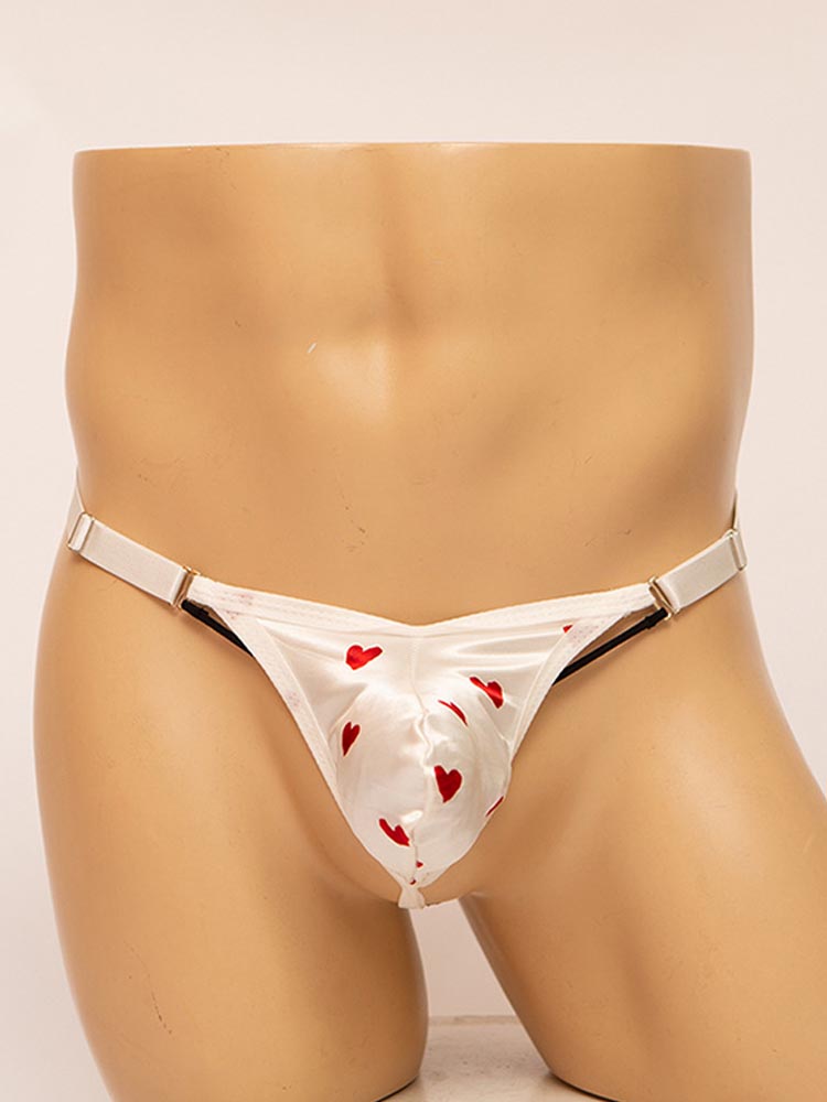 Men's Erotic Tantalizing Pouch Thong Briefs