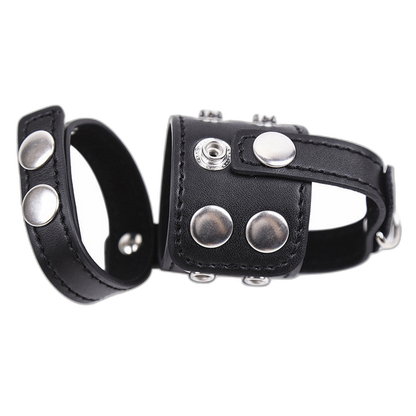 Leather Strap Chastity Cage