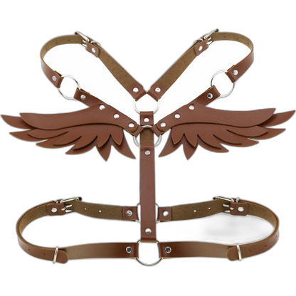 Angel Wings Leather Harness