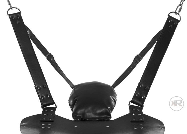 Leather Swing with Pillow and Stirrups