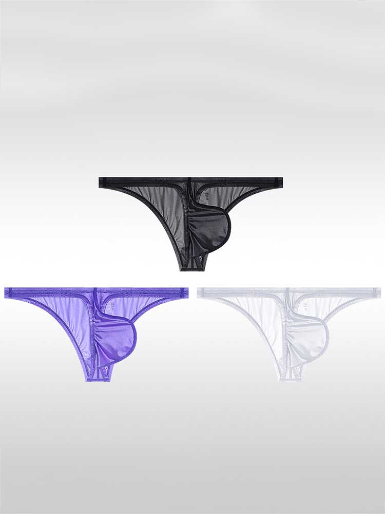 Men's Low-Rise Form-Fitting Stretch Bikini Briefs