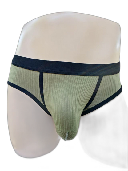 3 Pack Men's Seamless Comfort Large Supportive Pouch Sexy Low-Rise Briefs