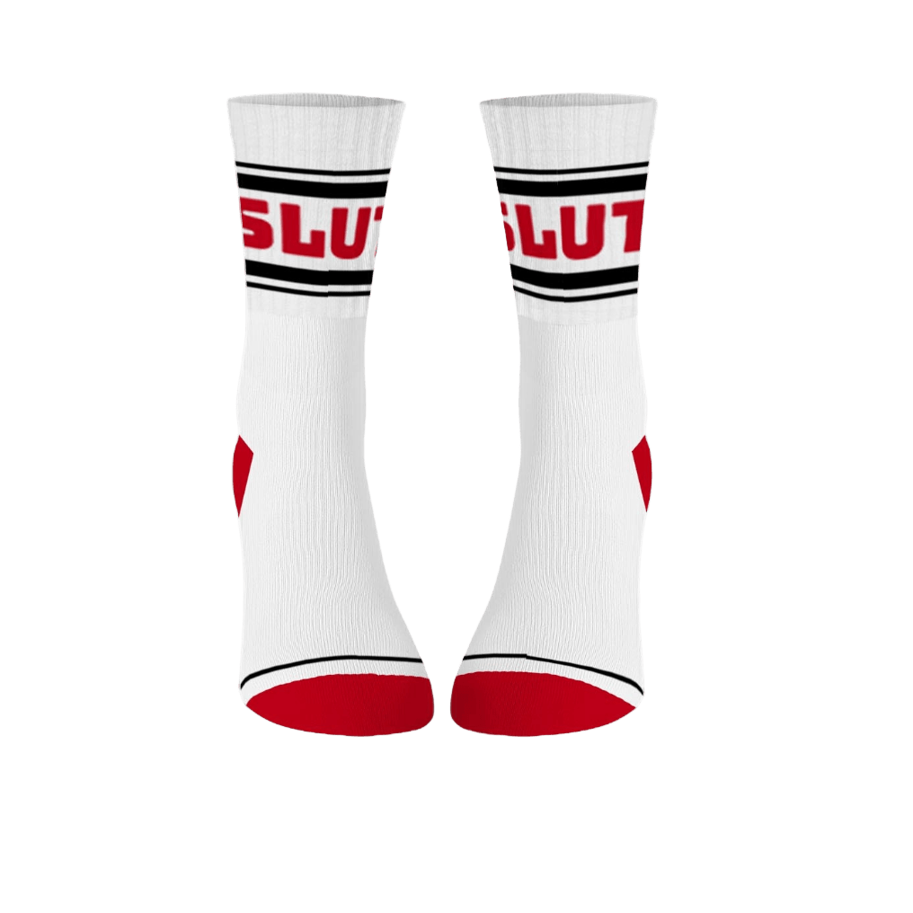 SLUT Cotton Crew Socks Mid Length