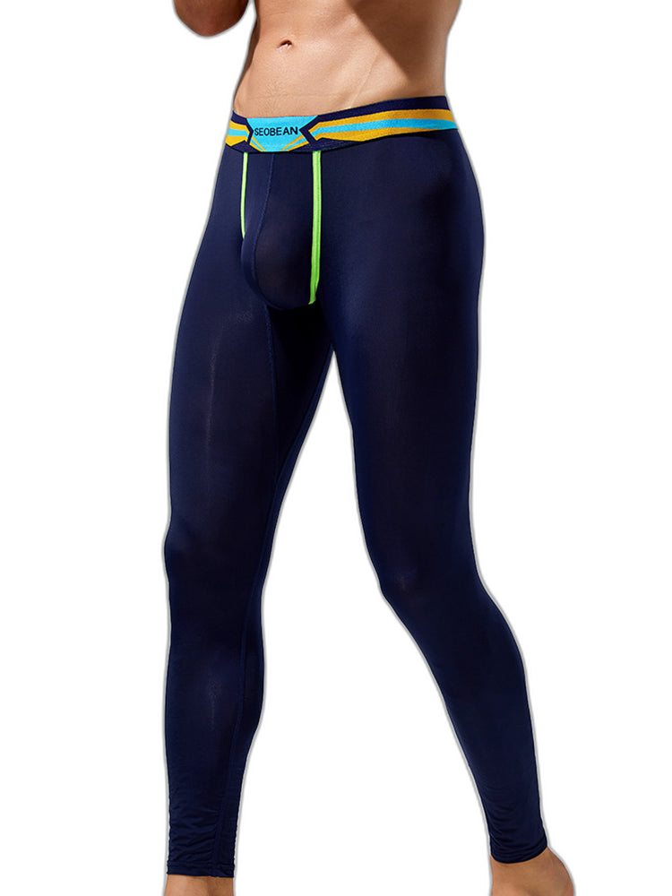 Men's Sexy Sport Long Johns With Large Pouch