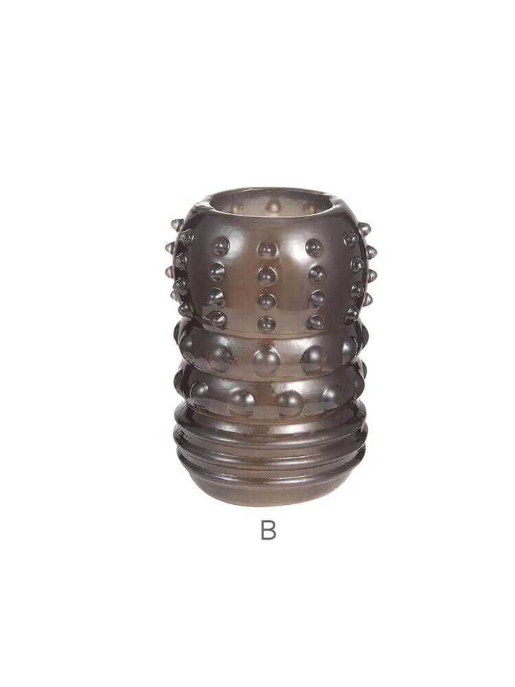 Men's TPE Textured Enhancing Penis Sleeve Ring