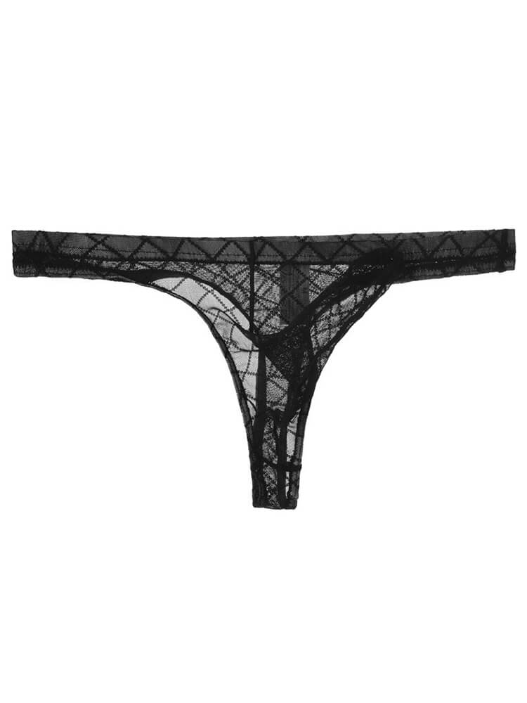Men's Sexy Elephant Trunk Ultra-Thin Mesh Thong