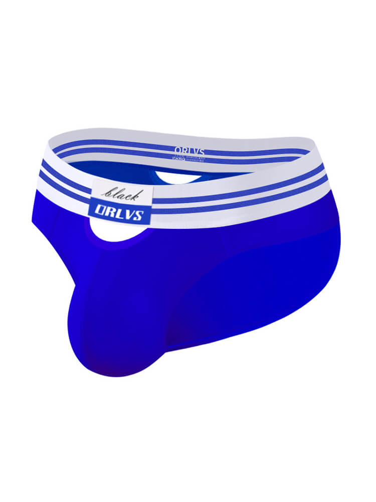 Men's U-Convex Pouch Hollow High Fork Briefs