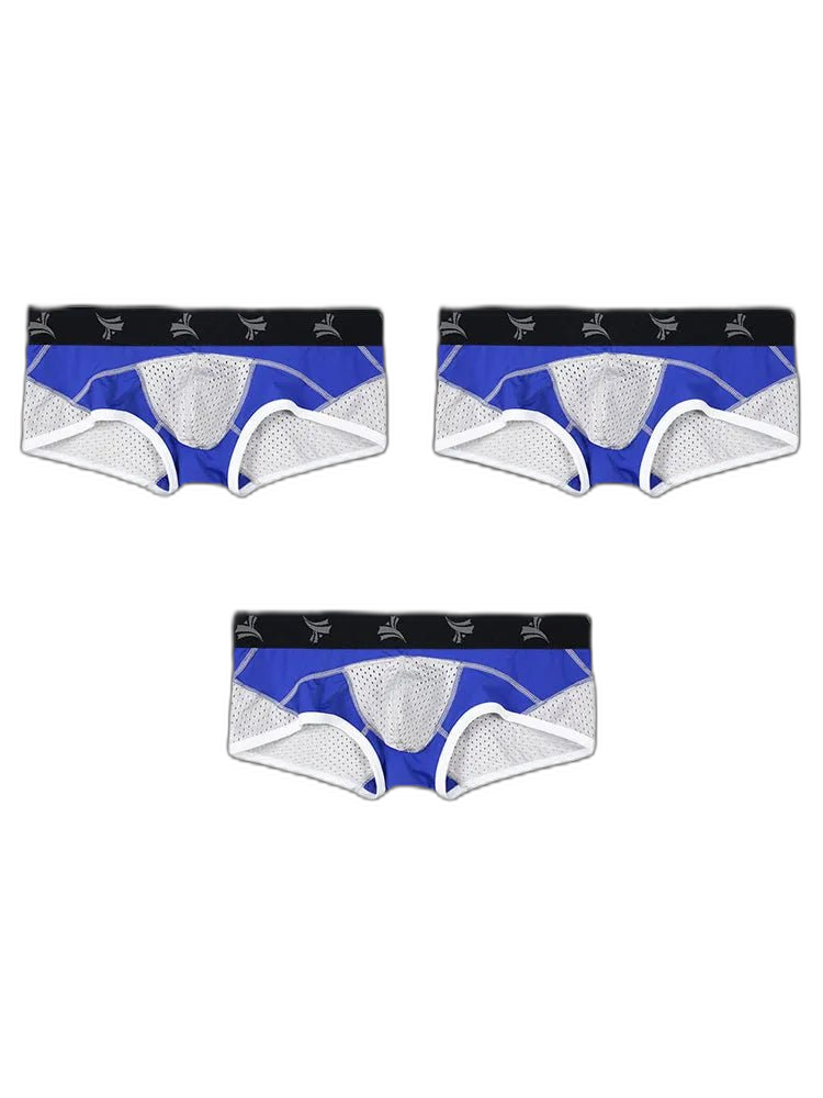 3 Pack Nylon Mesh Breathable U-Pouch Trunks