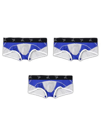 3 Pack Nylon Mesh Breathable U-Pouch Trunks