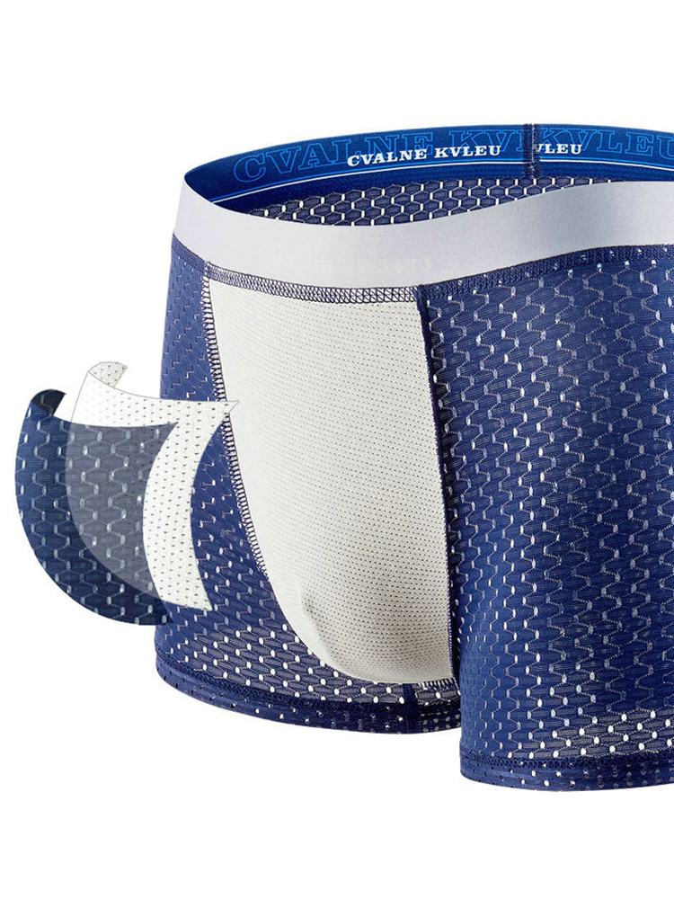 4 Pack Mesh Breathable Ice Silk Underwear Boxer