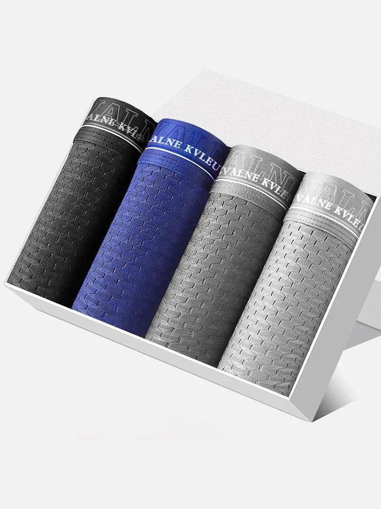 4 Pack Mesh Breathable Ice Silk Underwear Boxer