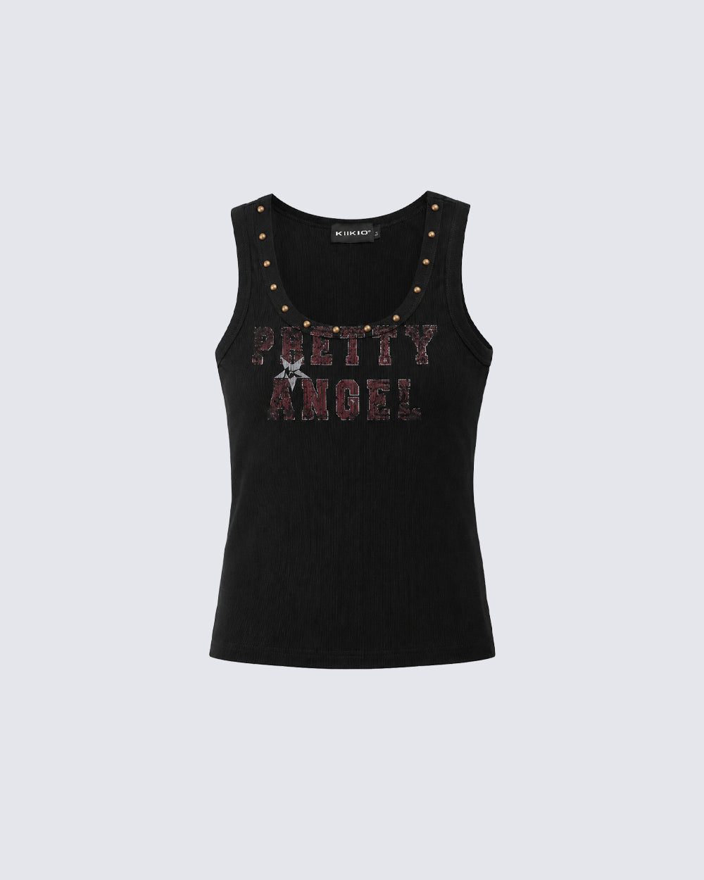Retro Minimalist Style Studded Print Vest